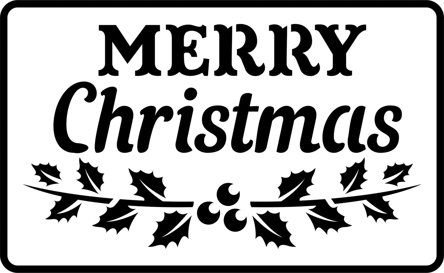 Merry Christmas | JRV Stencil