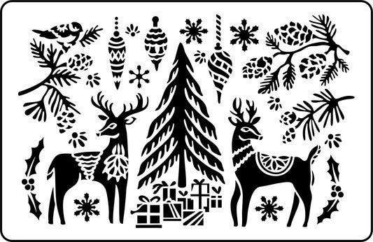 Folk Christmas | JRV Stencil