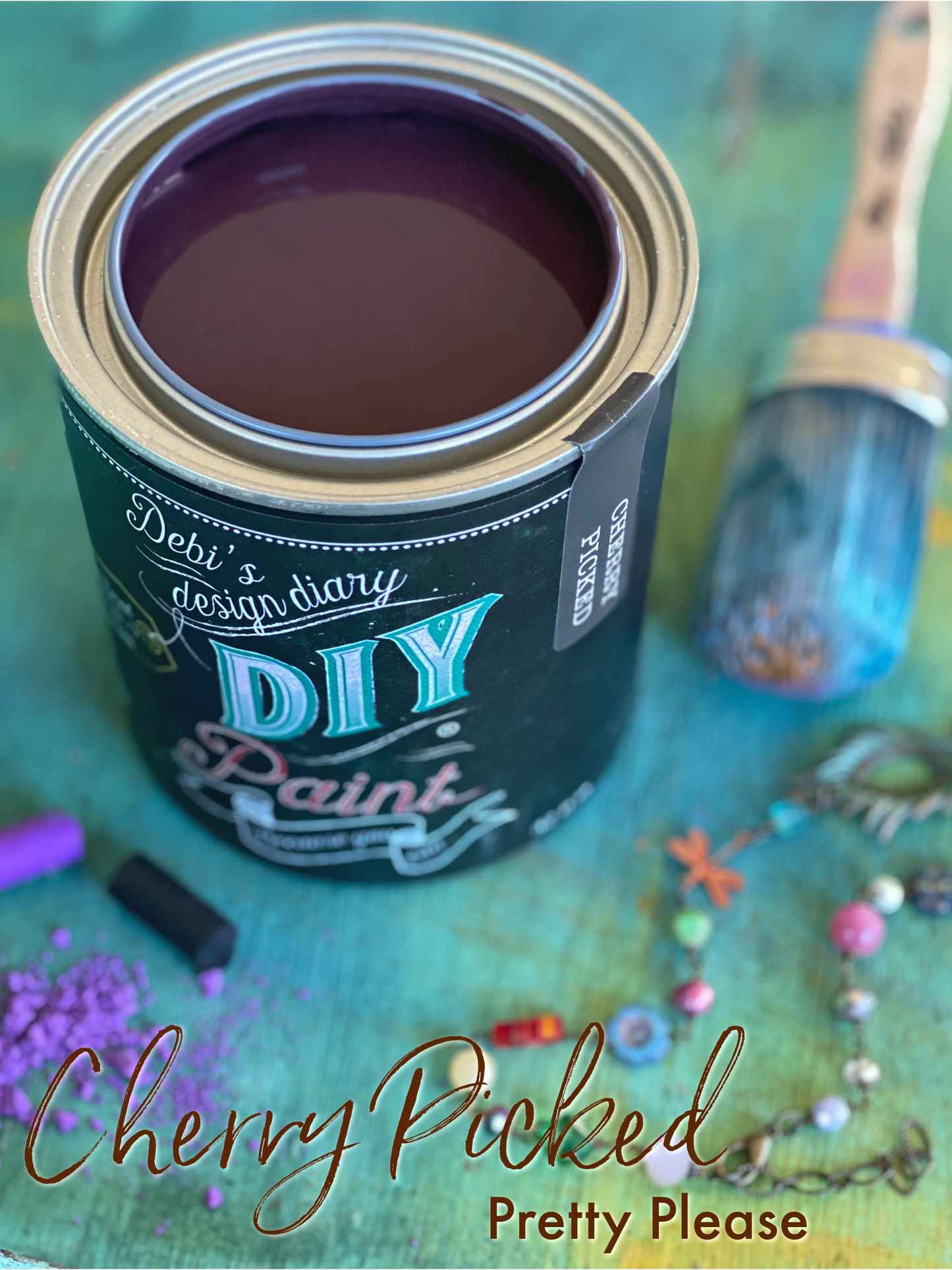 Cherry Picked (Deep Purple)-DIY Clay Based Paint