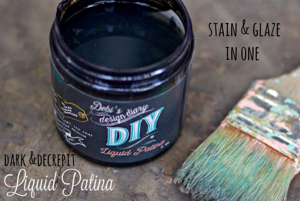 Dark & Decrepit Liquid Patina-DIY Finishes