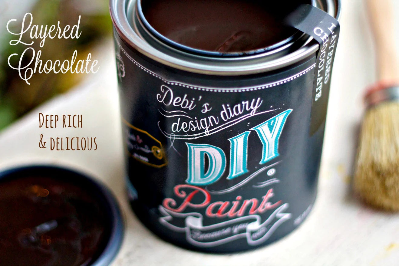 Layered Chocolate-DIY Clay Based Paint